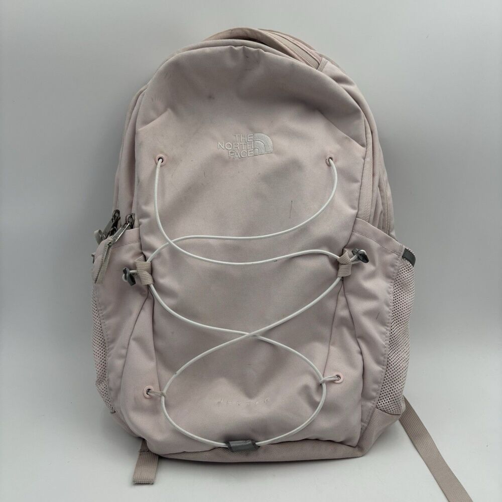 The North Face Jester Backpack Womens Pink FlexVent Laptop School Hiking Bag